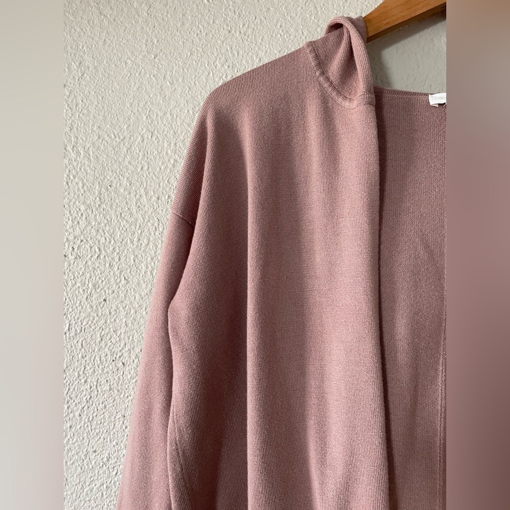 LYR by Splendid Cashmere Blend Open Front Cardigan Womens S Soft Loopknit Hooded - Picture 3 of 11